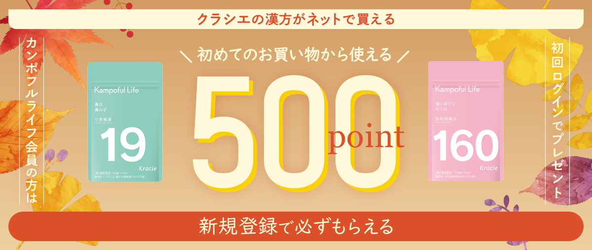 新規登録で初回から使える500ポイントプレゼント