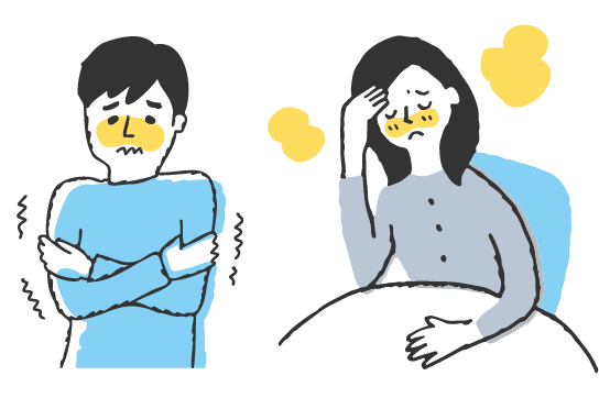 かぜをひいた人イメージ